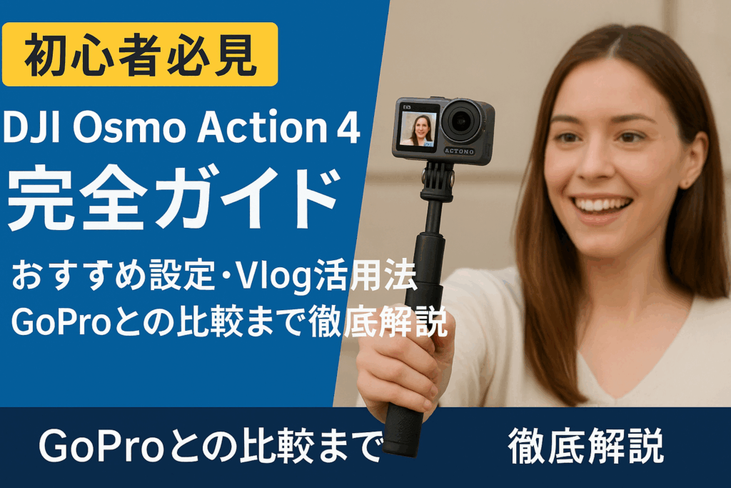 【初心者必見】DJI Osmo Action 4 Standard Comboおすすめ設定と使い方ガイド！Vlog撮影がもっと楽しくなる