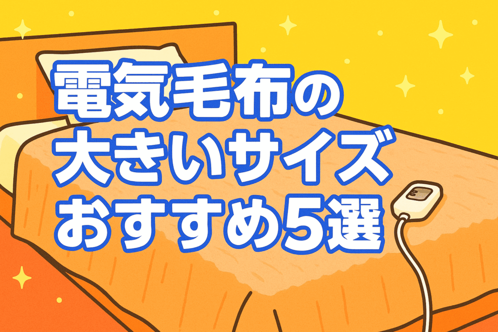 電気毛布の大きいサイズおすすめ5選