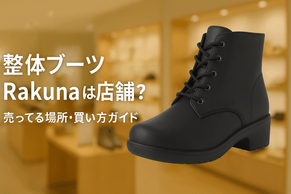 整体ブーツRakunaは店舗で買える？実店舗・取扱店・通販のリアル事情を大公開！
