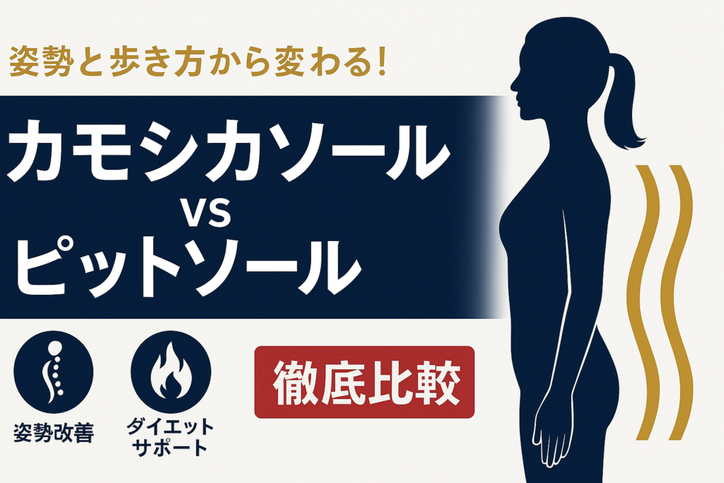 【徹底比較】カモシカソールとピットソールの違いとは？効果・口コミ・おすすめな人を解説